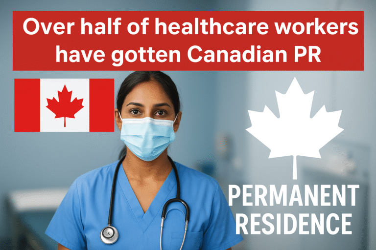 Over 50% of healthcare professionals have secured Canadian PR