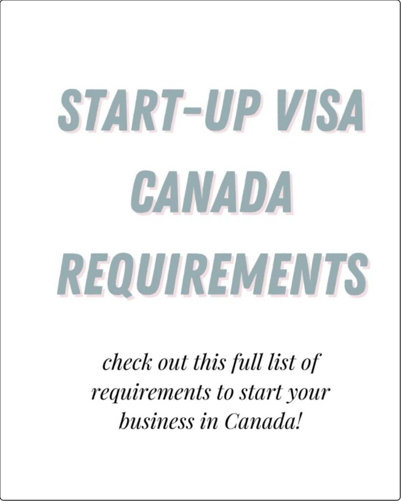 Canada StartUp Visa