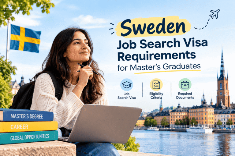 Sweden Job Search Visa Requirements for Master’s Graduates